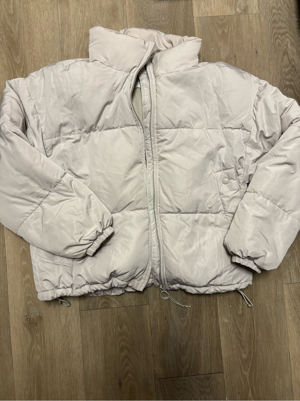Pull&Bear Beige Fleece Jacket